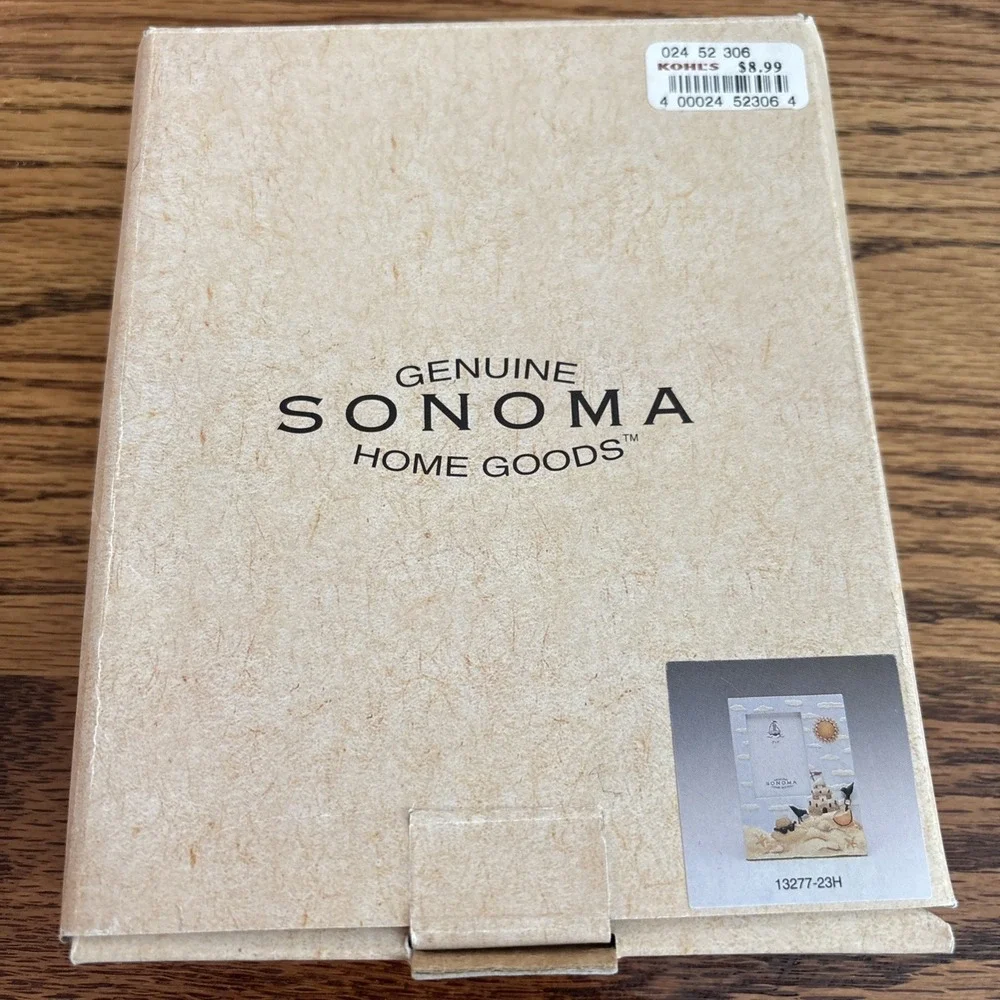 Nib Sonoma Picture Frame 2x3 Picture With Sandcastles